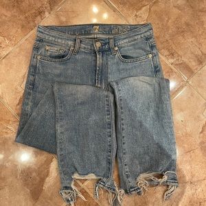 7 for all Mankind high rise slim kick // size 25